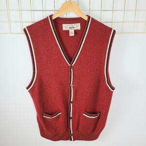 GAP Lambswool Varsity Stripe Vintage Sweater Vest